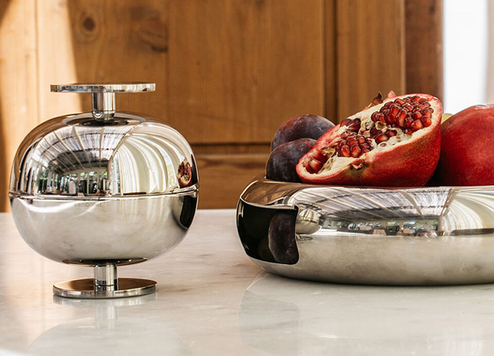 Centerpiece Gio Ponti stainless steel