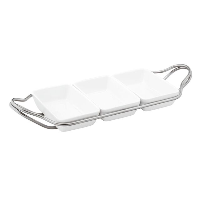 Hors-d'oeuvre dish with holder  image number 0
