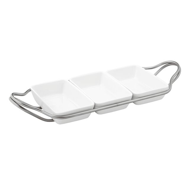 Hors-d'oeuvre dish with holder  image number 0