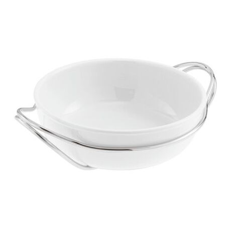 Spaghetti dish with holder 
