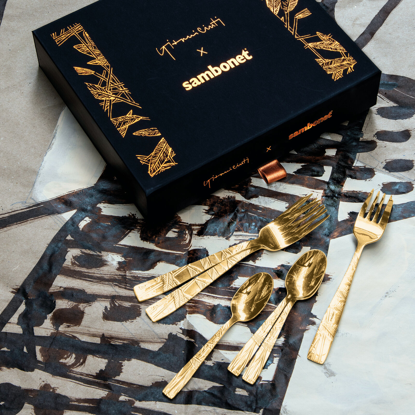 6 cake forks set  image number null