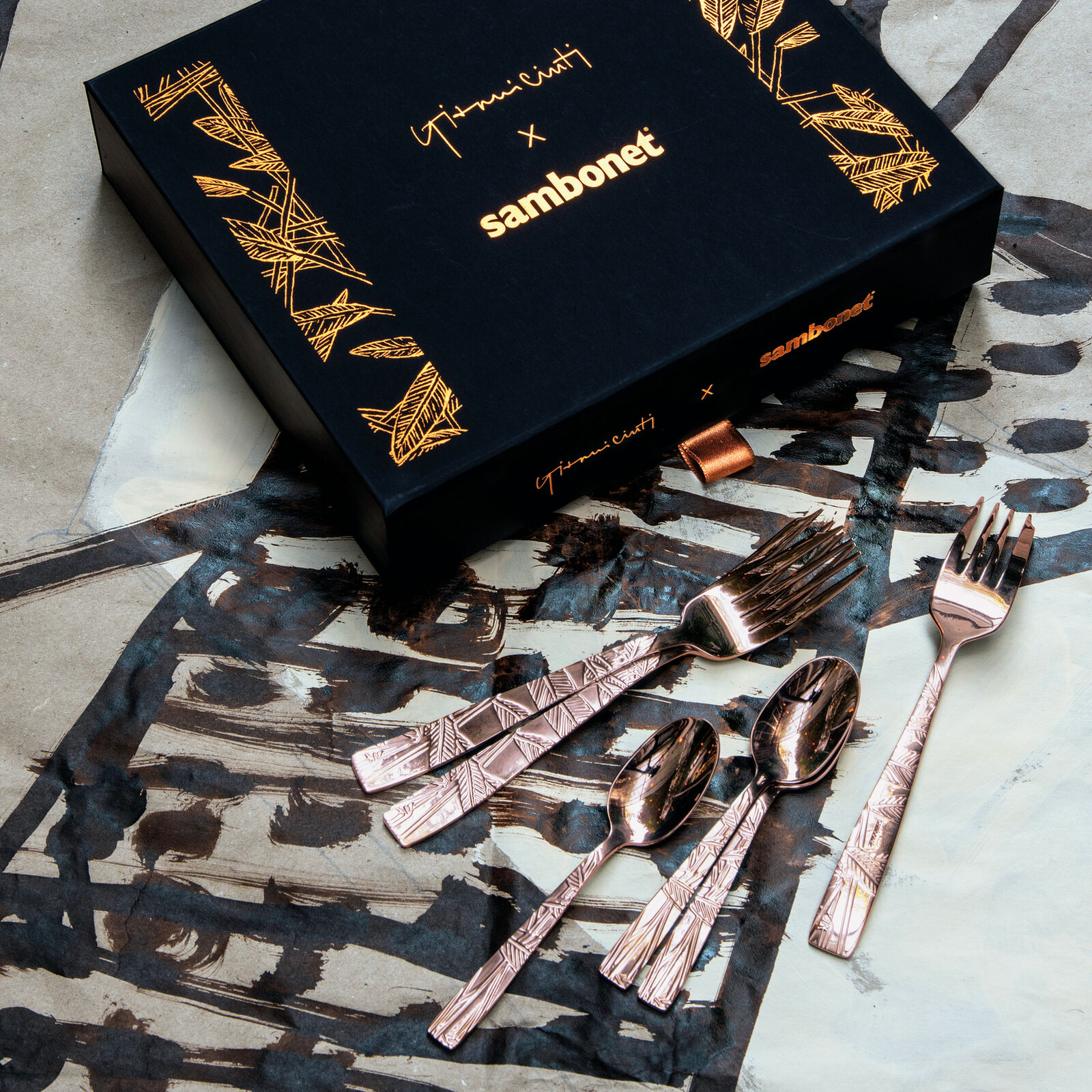 6 cake forks set  image number null