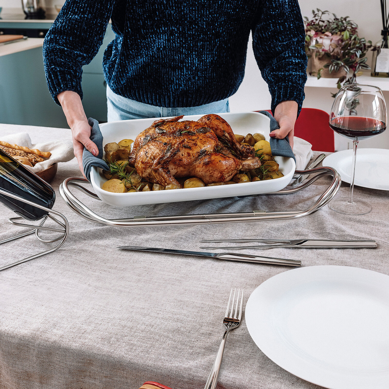 Roastbeef fork and knife set  image number null