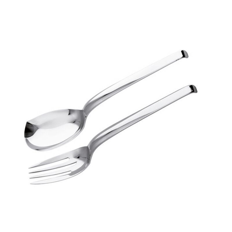 Serving spoon and fork set 