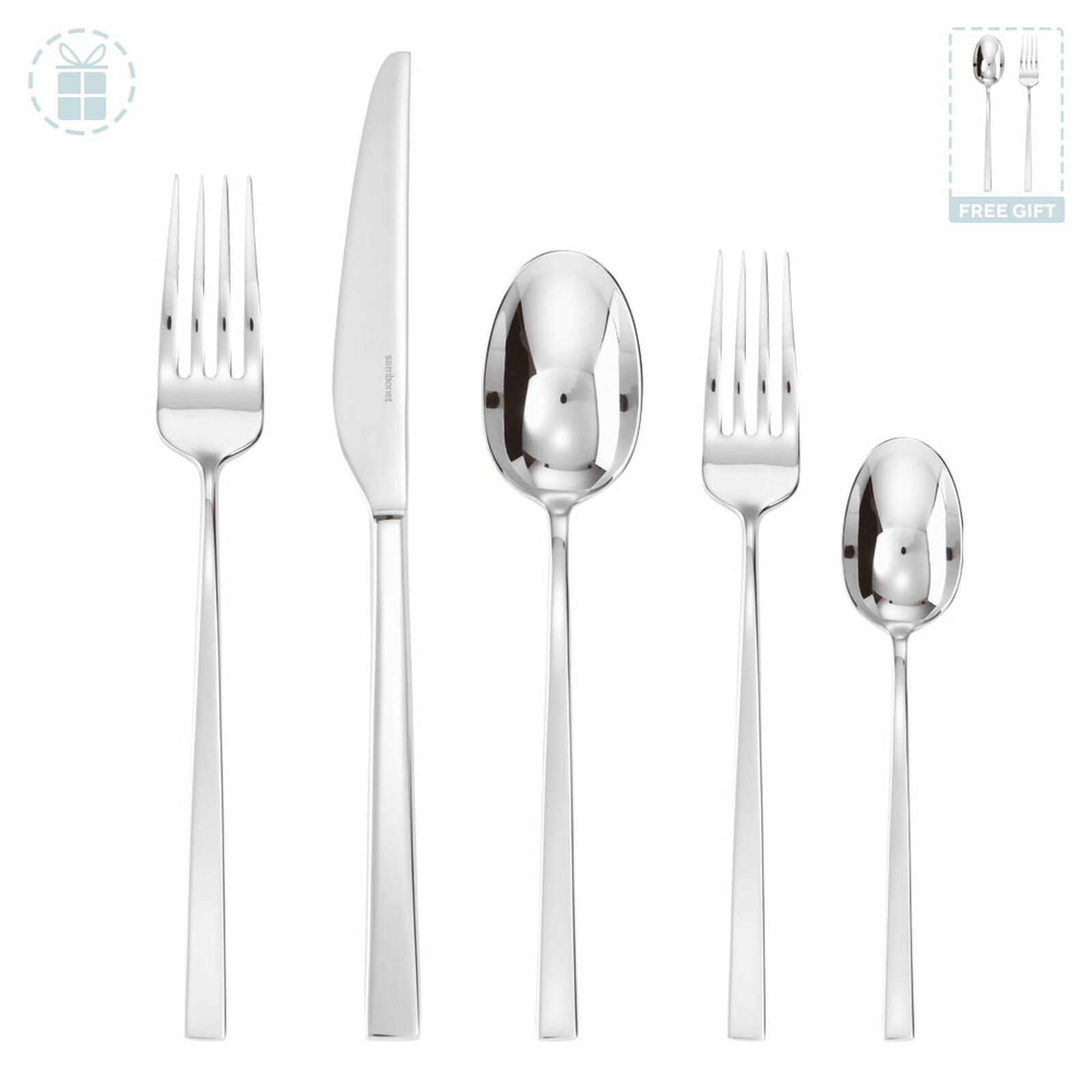 Flatware place setting, 40 pieces image number null