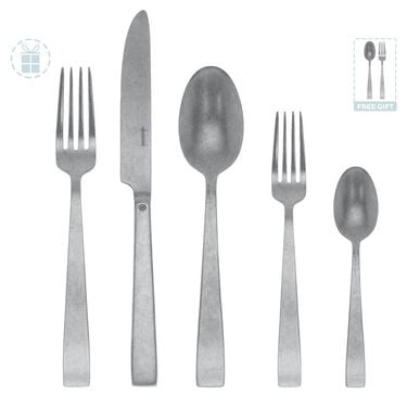 Flat Flatware place setting, 5 pieces