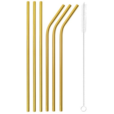 Straws with brush