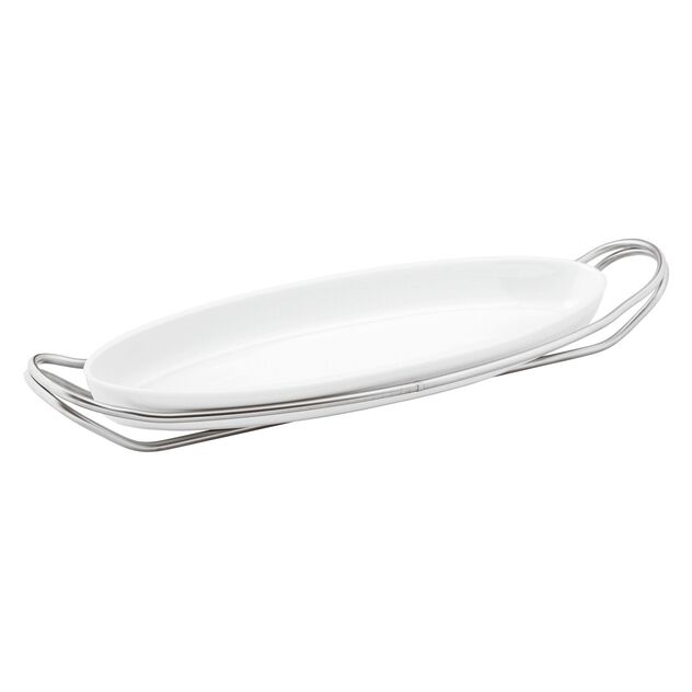 Fish dish with holder  image number 0