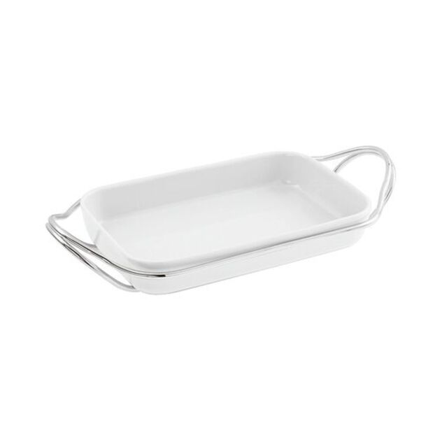 Rectangular dish with holder  image number 0