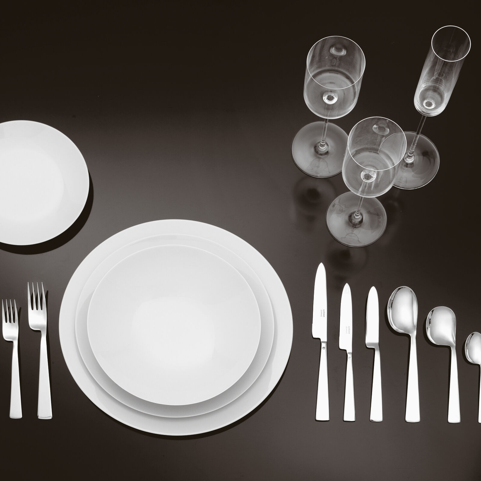 Cutlery place setting, 5 pieces, Hollow Handle Orfèvre image number null