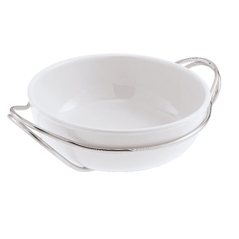 Spaghetti dish with holder 