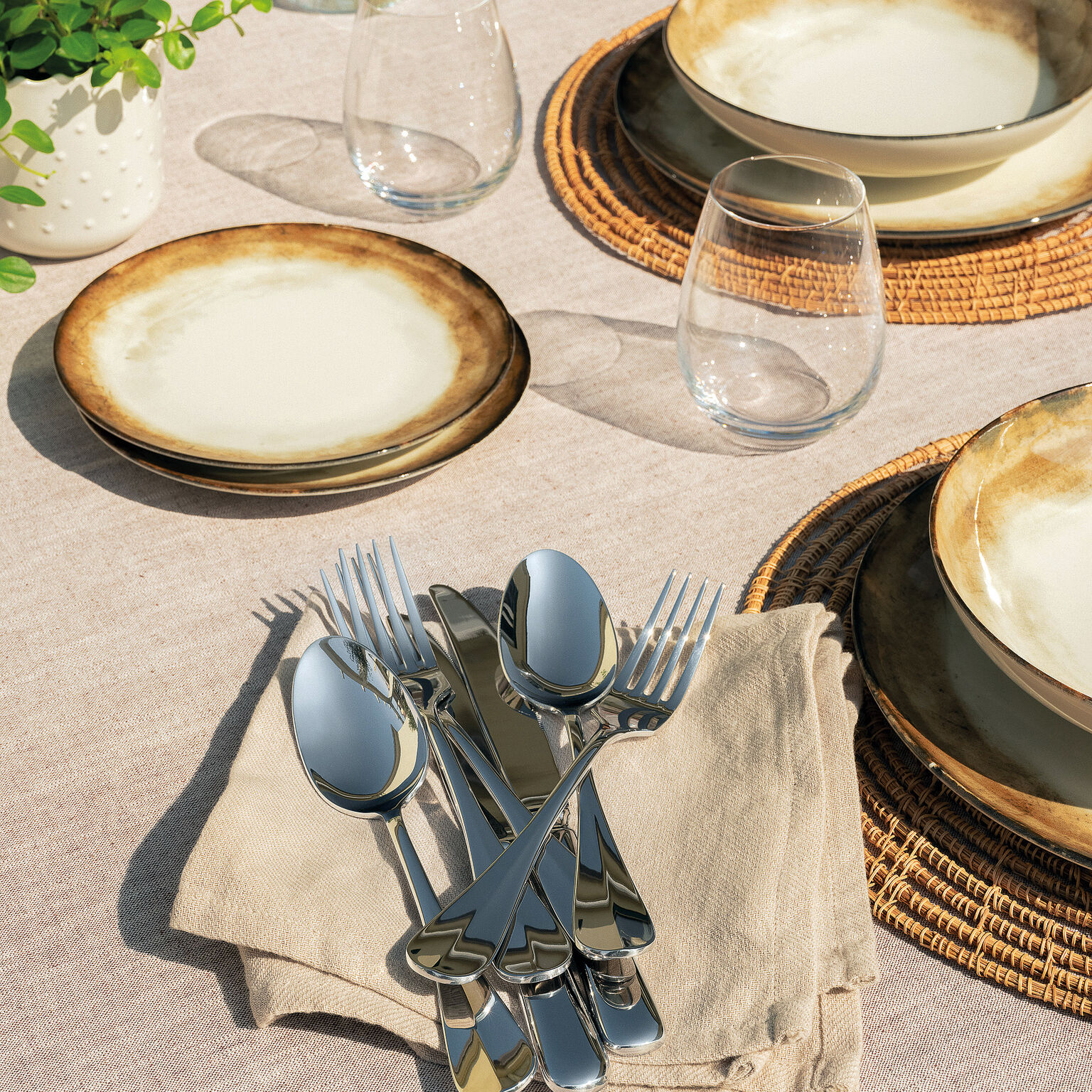 Table fork , Mirror Steel, Baguette, Sambonet
