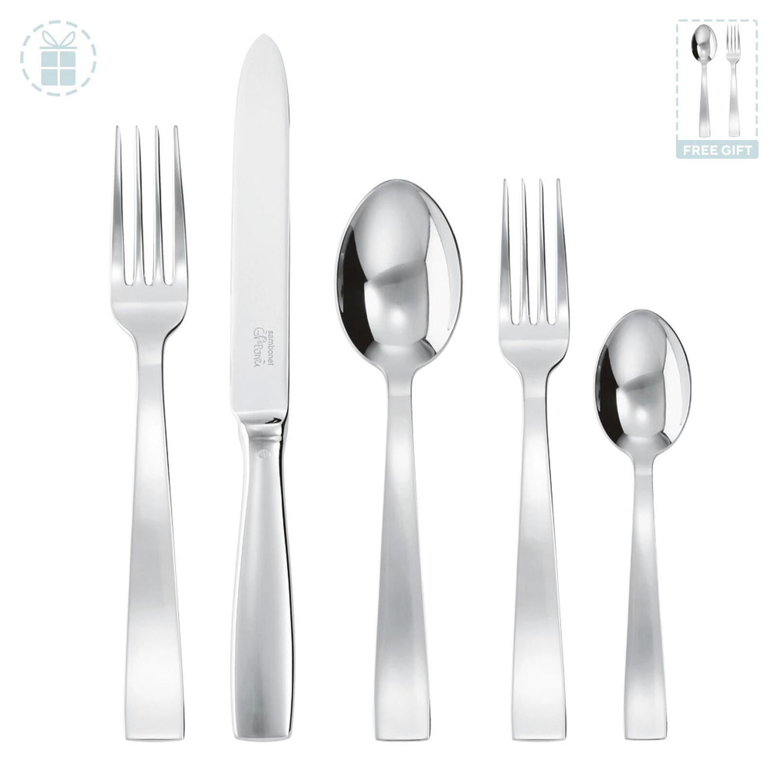 Flatware place setting, 20 pieces image number null