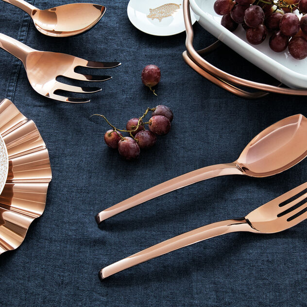 Serving spoon and fork set  image number 2