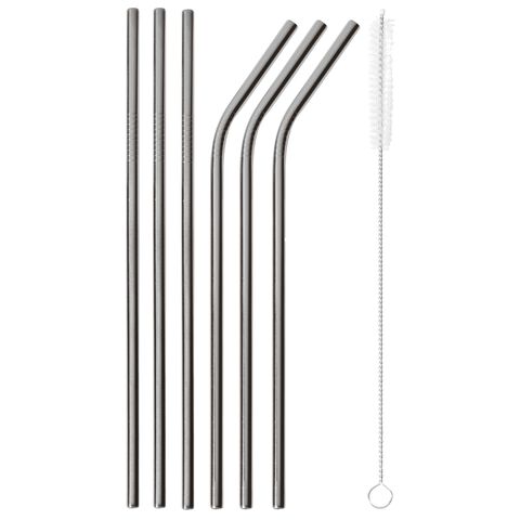 Straws with brush