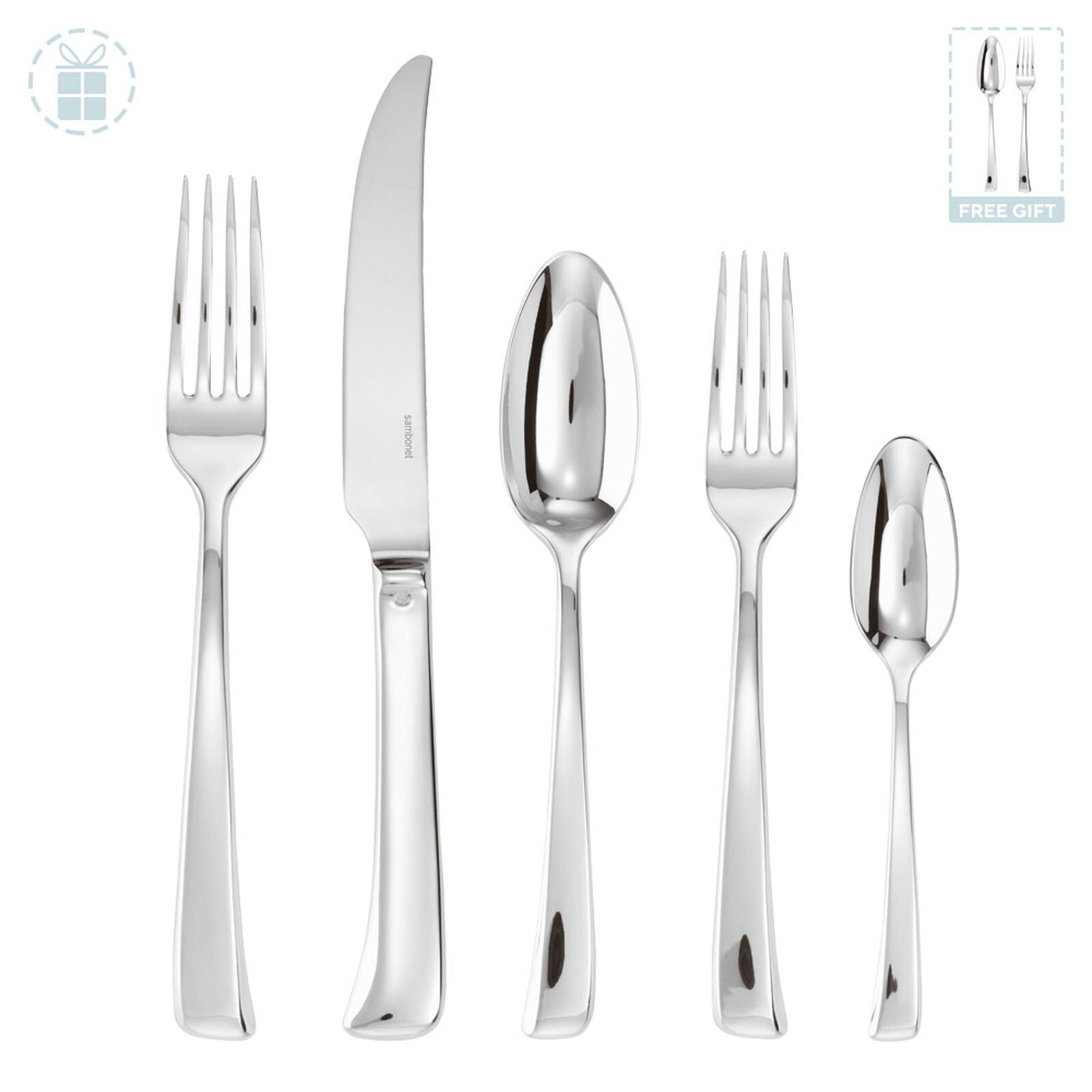 Flatware place setting, 20 pieces image number null