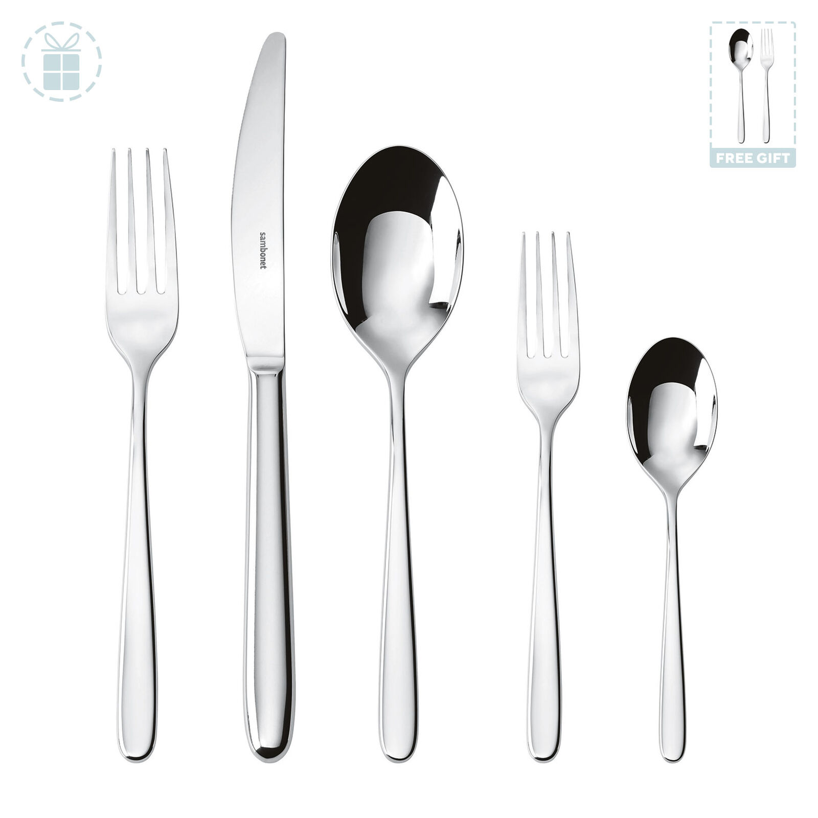 Cutlery place setting, 5 pieces  image number null