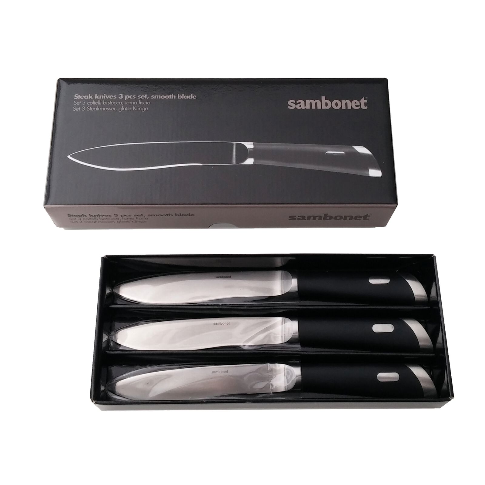 3 steak knives set  image number null
