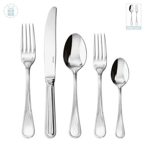 Flatware place setting, 40 pieces