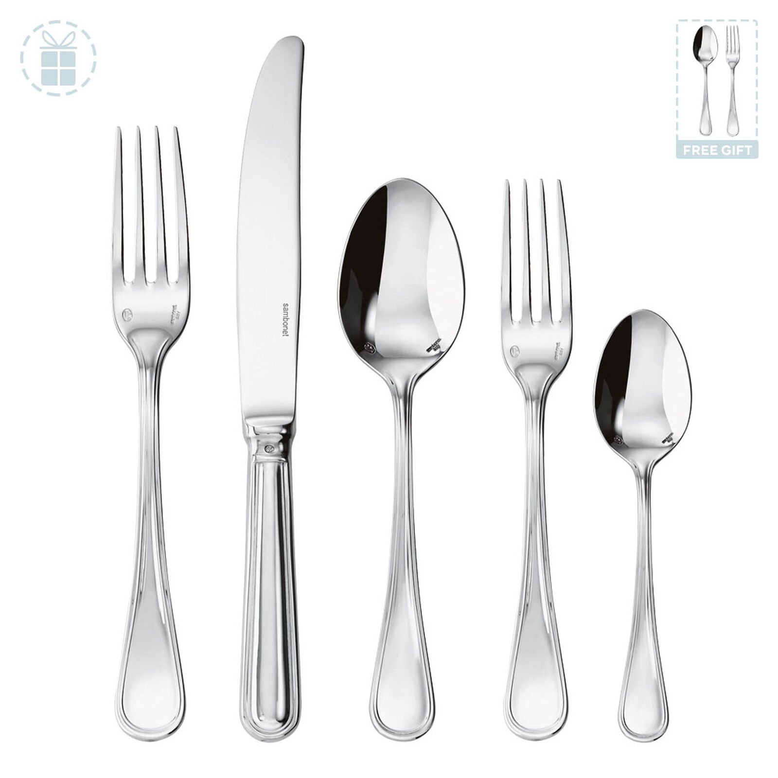 Flatware place setting, 40 pieces image number null