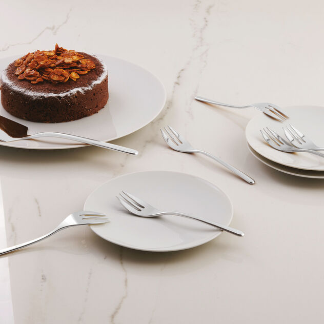 6 cake forks set and cake server image number 4