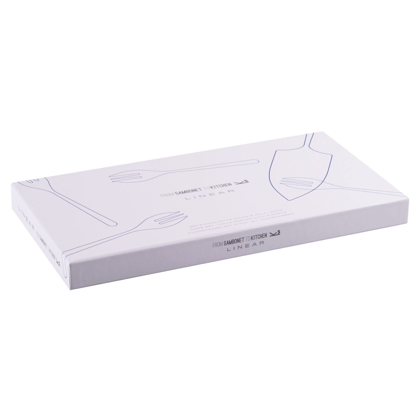 6 cake forks set and cake server image number null