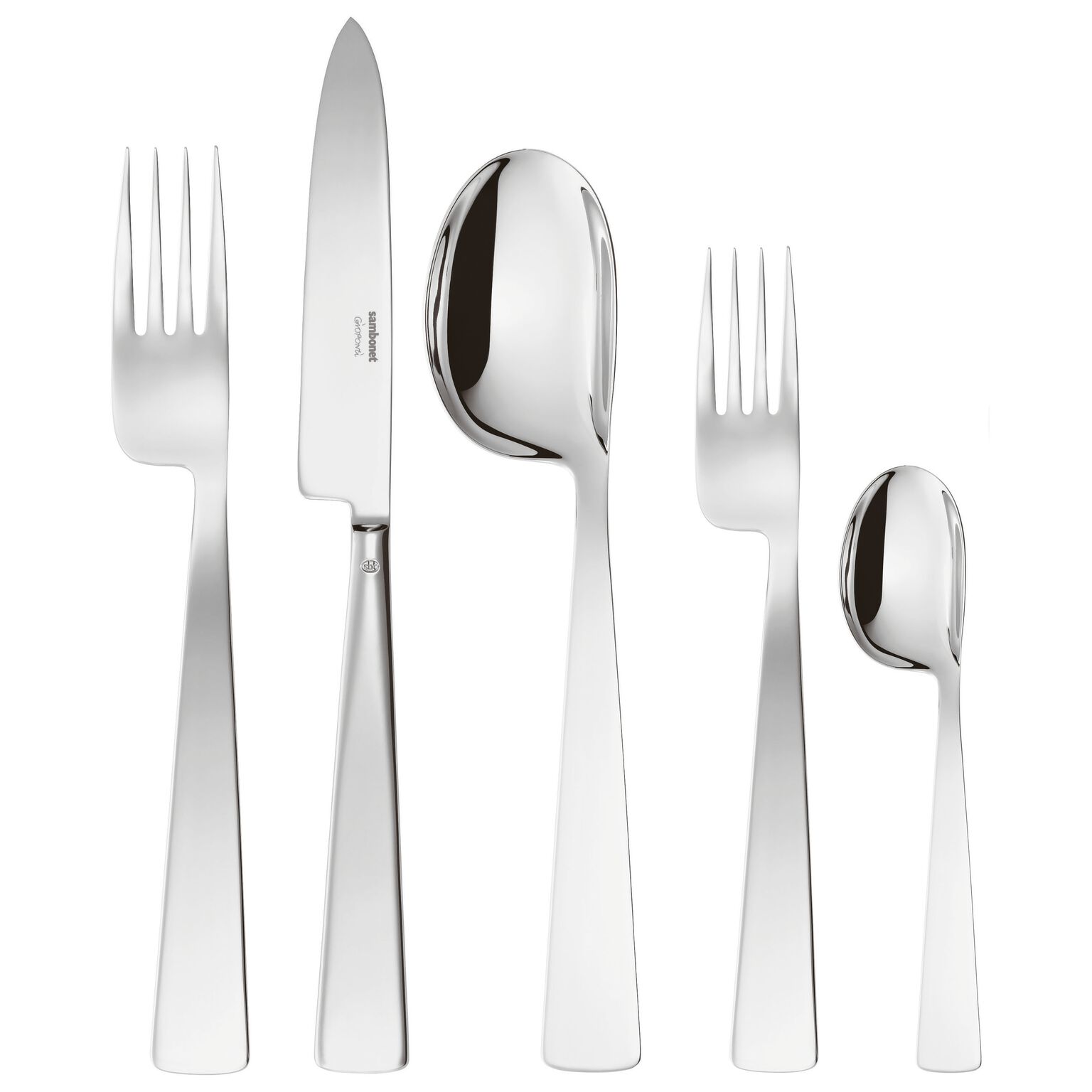 Gio Ponti Conca Flatware place setting, 5 pieces