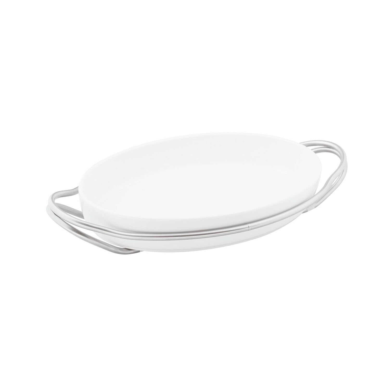 Oval dish with holder  image number null