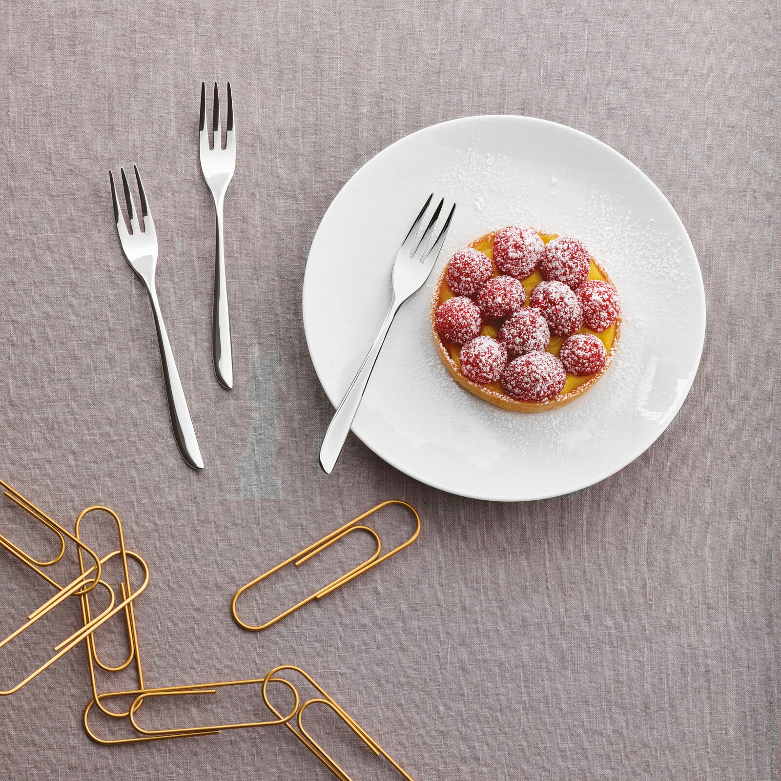 6 cake forks set  image number null