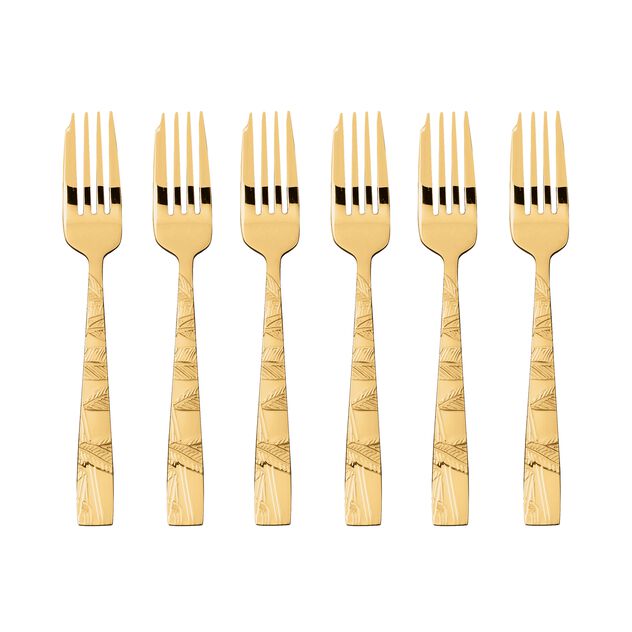 6 cake forks set  image number 0