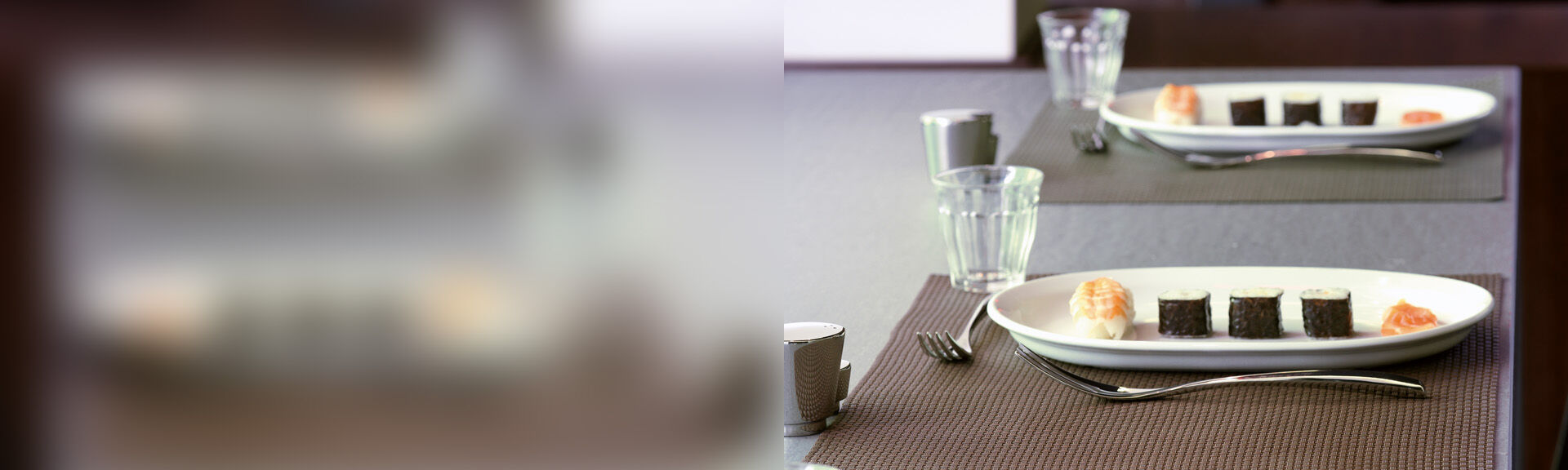 Brown table mats