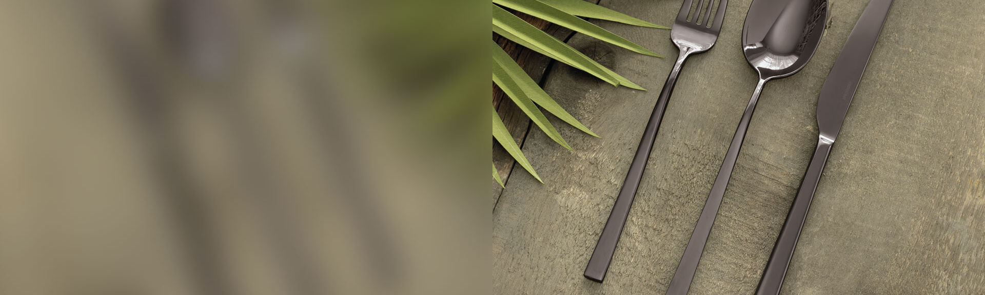 Black flatware