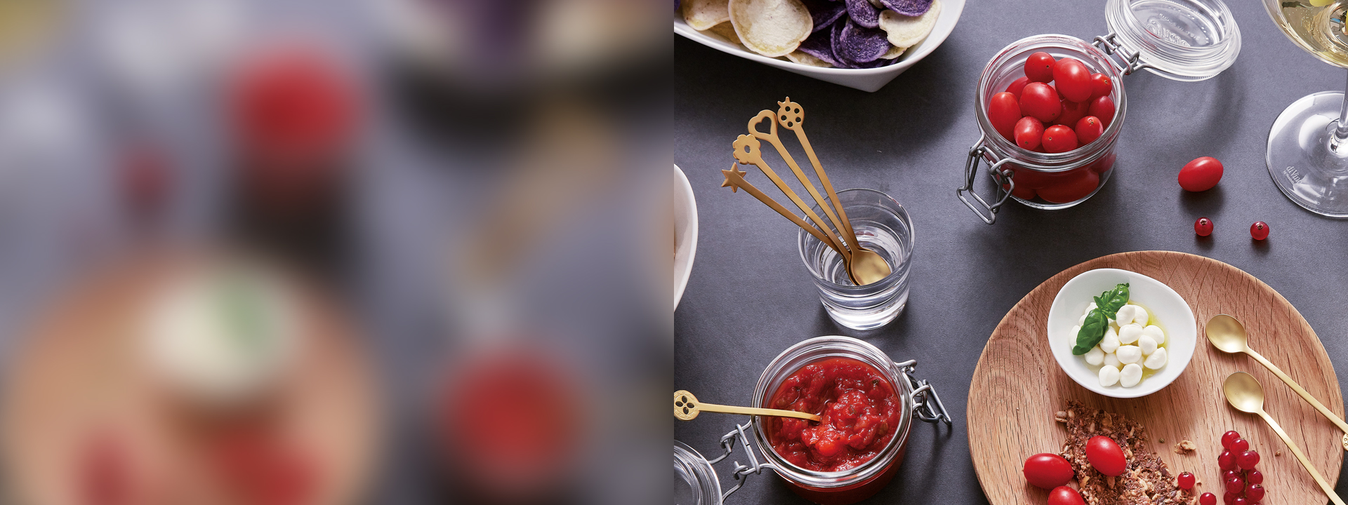 Appetizers forks and spoons