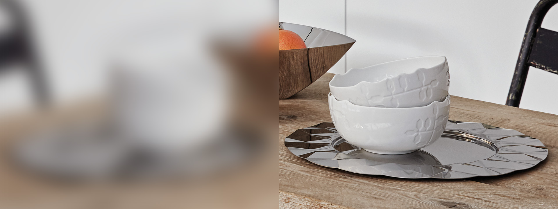 Porcelain serving dishes